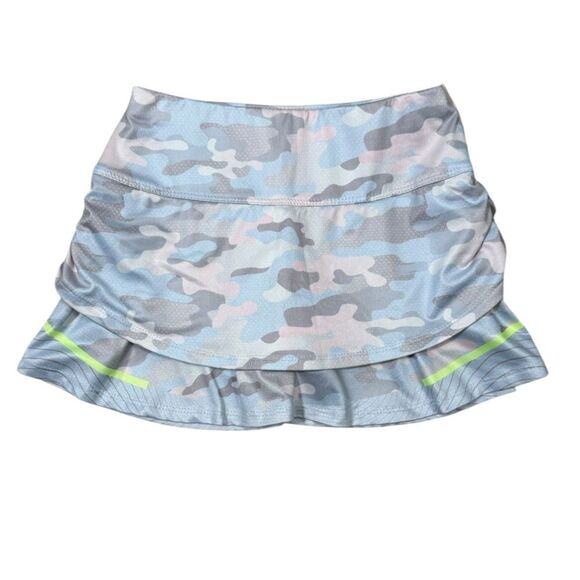 Lucky in Love Girls Blue & Pink Camouflage Undercover Tennis Golf Skort - Picture 2 of 6